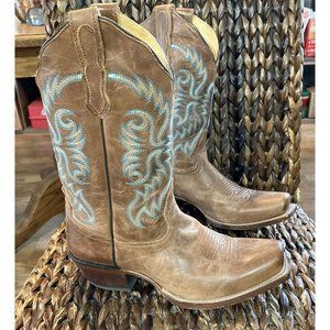Brown Western Heeled Boots